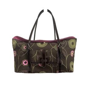 Vintage Billy Bag London Flower Power Canvas Double Strap Shoulder Bag 70s Style